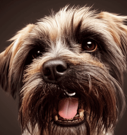 Affen Border Terrier kutya profilkép