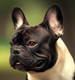 French Bull Terrier kutya profilkép