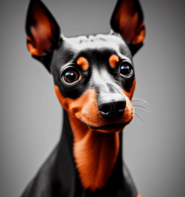 Kis manchester terrier kutya profilkép