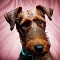 Airedale Terrier Dog Portrait 12