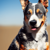 Australian Cattle Dog Stands Proud and Alert
