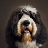 Bernedoodle Dog Portrait 4