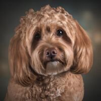Cavapoo Dog Portrait 1