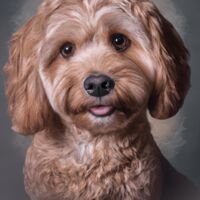 Cavapoo Dog Portrait 9