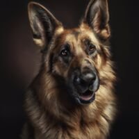 German Shepherd Portrait 16
