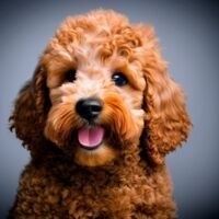 Goldendoodle Dog Portrait 4