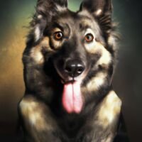 Lapponian Herder Dog Portrait 11