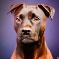 Patterdale Terrier Dog Portrait 9