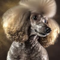 Poodle Dog Portrait 4