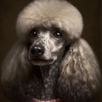 Poodle Dog Portrait 5