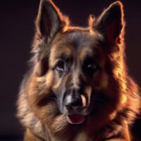 Shiloh Shepherd Dog Portrait 1