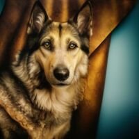 Shiloh Shepherd Dog Portrait 10