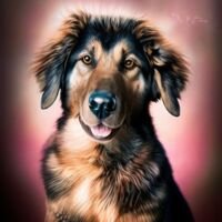 Shiloh Shepherd Dog Portrait 3