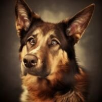 Shiloh Shepherd Dog Portrait 8